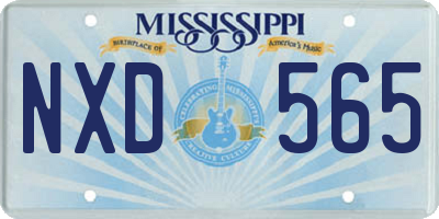 MS license plate NXD565
