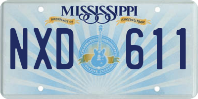 MS license plate NXD611