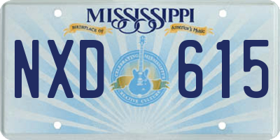 MS license plate NXD615