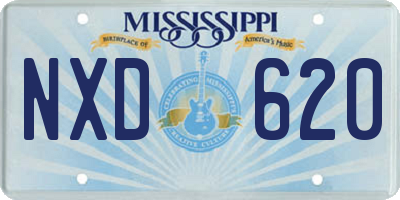 MS license plate NXD620