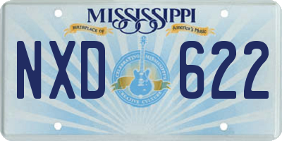 MS license plate NXD622