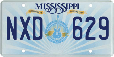 MS license plate NXD629