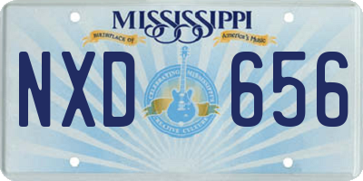 MS license plate NXD656