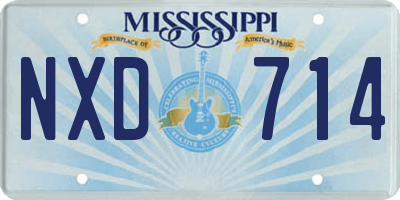 MS license plate NXD714