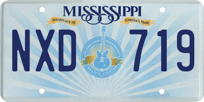 MS license plate NXD719