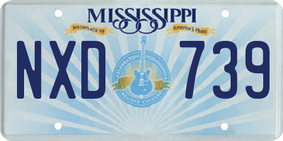 MS license plate NXD739