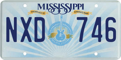 MS license plate NXD746