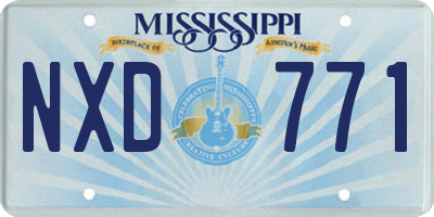 MS license plate NXD771