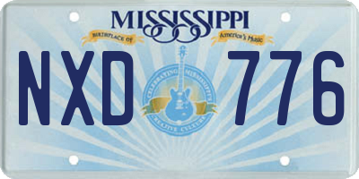MS license plate NXD776