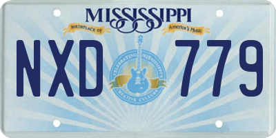 MS license plate NXD779