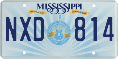 MS license plate NXD814