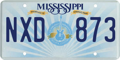 MS license plate NXD873
