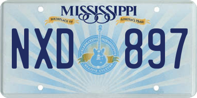 MS license plate NXD897