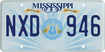 MS license plate NXD946