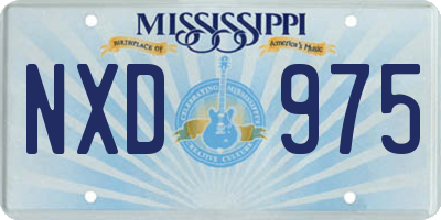 MS license plate NXD975