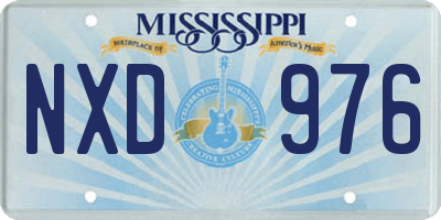 MS license plate NXD976