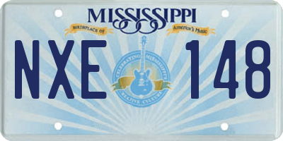 MS license plate NXE148