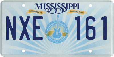 MS license plate NXE161