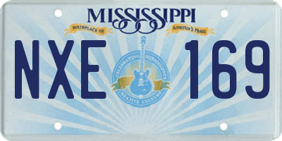 MS license plate NXE169