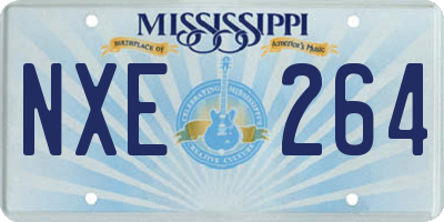 MS license plate NXE264