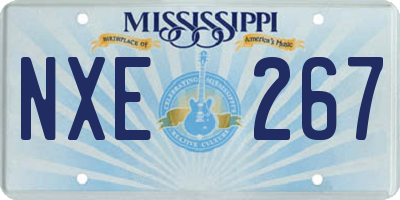 MS license plate NXE267