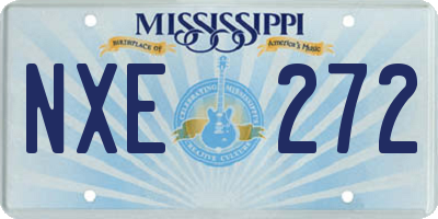 MS license plate NXE272