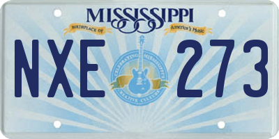 MS license plate NXE273