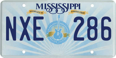 MS license plate NXE286