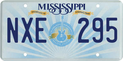 MS license plate NXE295