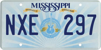 MS license plate NXE297