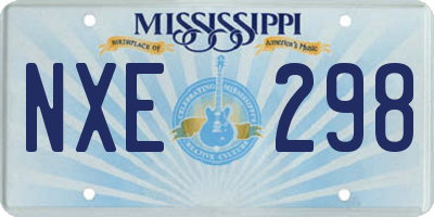 MS license plate NXE298