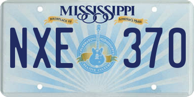 MS license plate NXE370