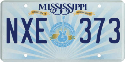 MS license plate NXE373