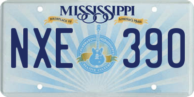 MS license plate NXE390