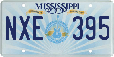 MS license plate NXE395