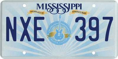 MS license plate NXE397
