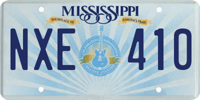 MS license plate NXE410