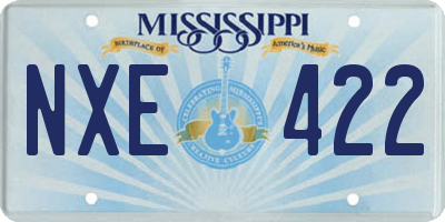 MS license plate NXE422