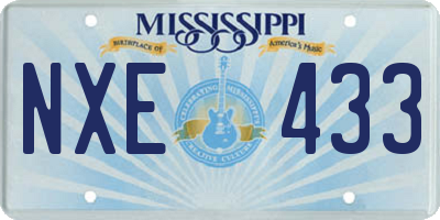 MS license plate NXE433