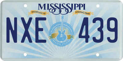MS license plate NXE439
