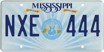 MS license plate NXE444
