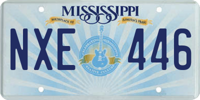 MS license plate NXE446