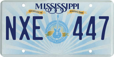 MS license plate NXE447