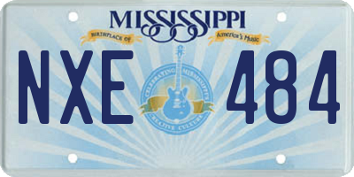 MS license plate NXE484