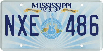 MS license plate NXE486