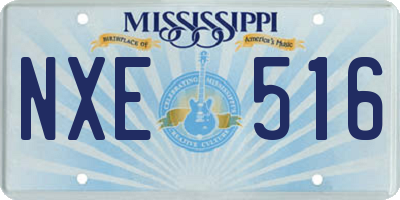MS license plate NXE516