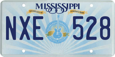 MS license plate NXE528