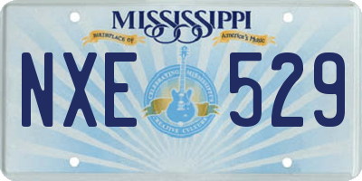 MS license plate NXE529