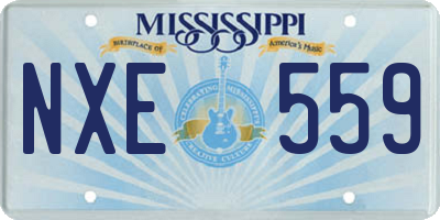 MS license plate NXE559