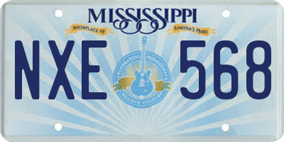 MS license plate NXE568